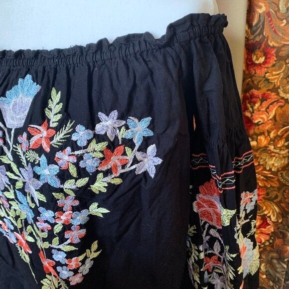 Free People 'Fleur Du Jour' Off-Shoulder Mini Shift Dress - size XS - Picture 5 of 12